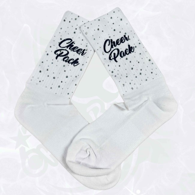 Socken Cheer Pack "schwarz" mit Bling Gr. 27-46